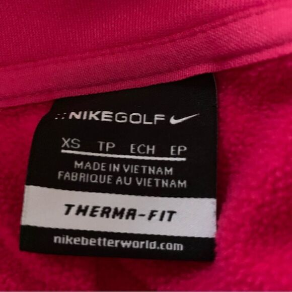 Nike Golf ThermaFit Cold Weather Womens Full Zip Jacket Pink Sz XS - Picture 11 of 14